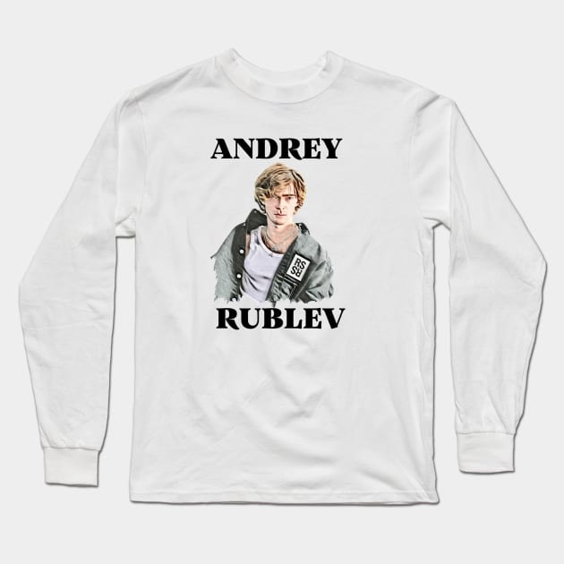 Andrey Rublev Long Sleeve T-Shirt by BorodinaAlen